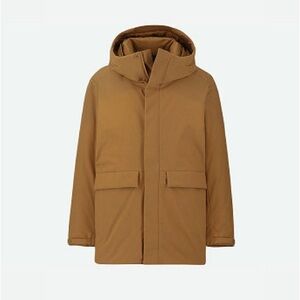 Uniqlo Jacket Hybrid Down Parka Men Size XS Brown Tan Hooded